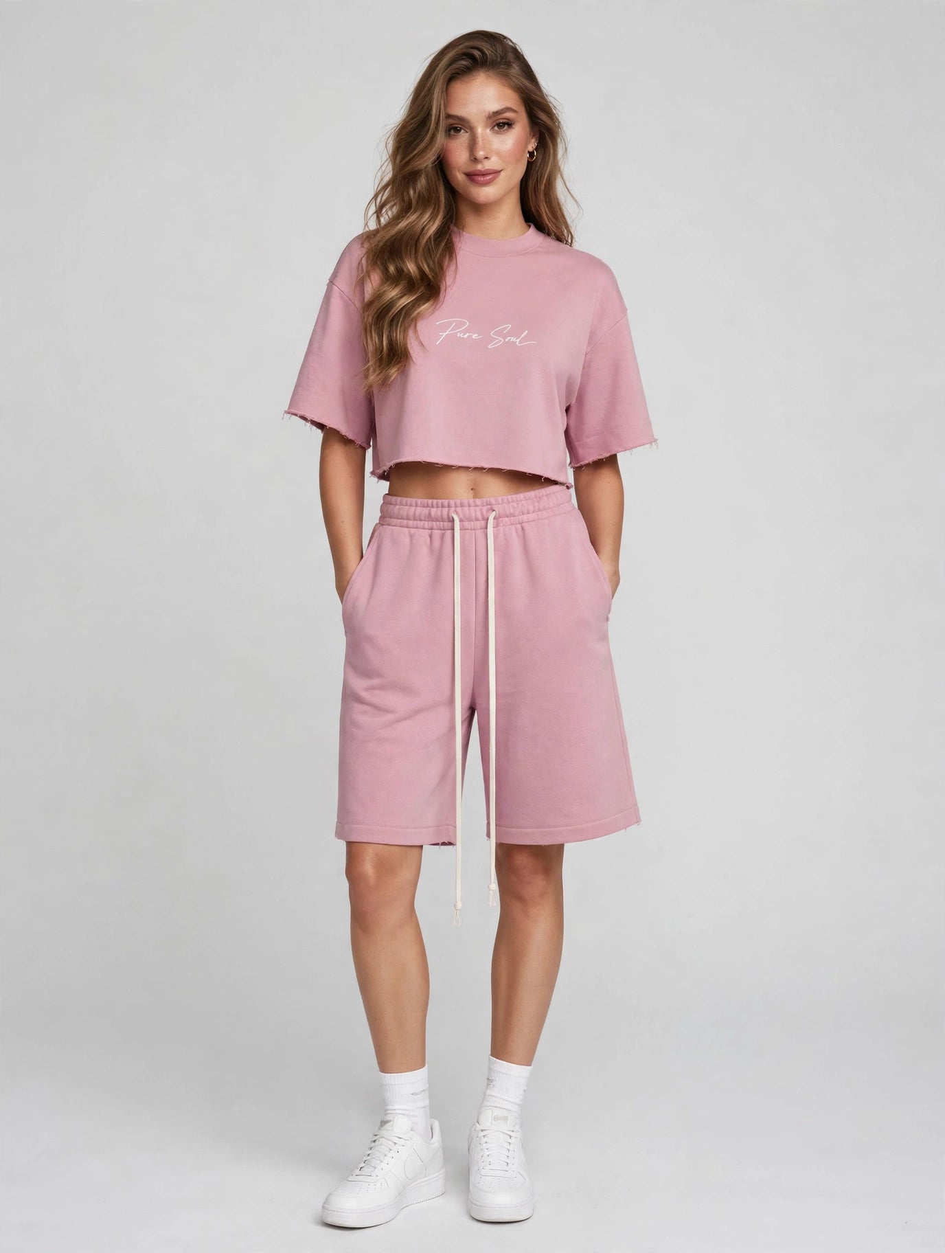 PURE SOUL SET FEMEI — Baby Blue / Blush Pink