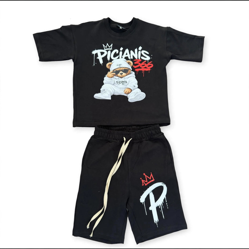 Picianis 366 Teddy Street Boys Set Black