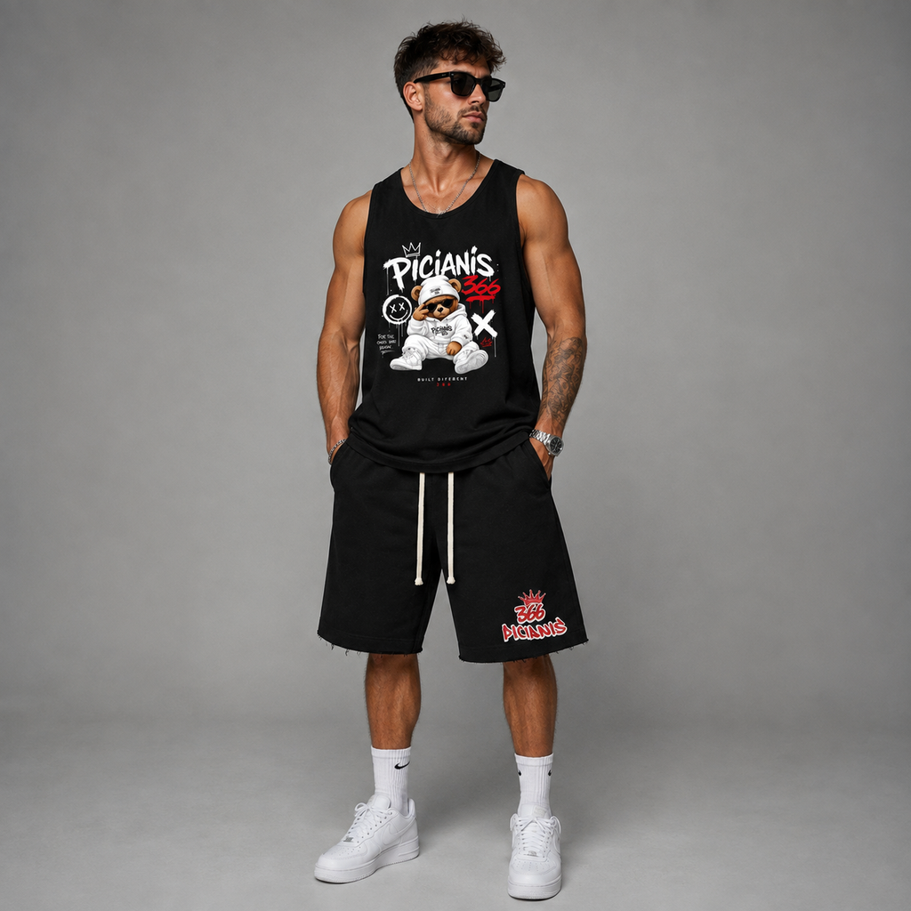 Pantaloni Scurți Picianis 366 Urban Shorts – Negru