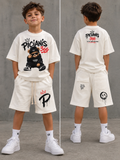 Picianis 366 Teddy Street Boys Set Off-White