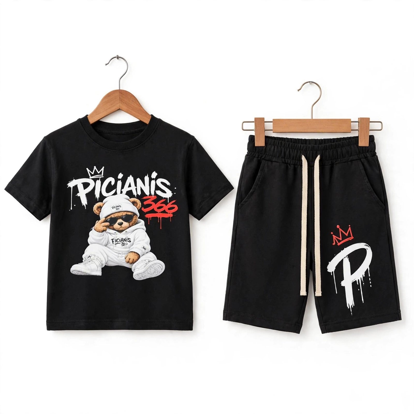 Picianis 366 Teddy Street Boys Set Black