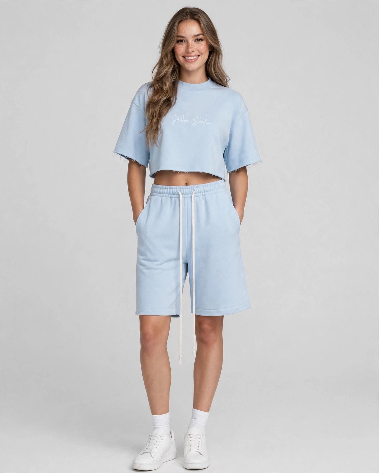 PURE SOUL SET FEMEI — Baby Blue / Blush Pink
