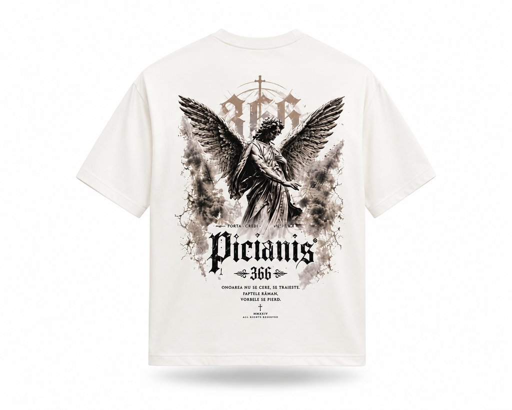 Tricou Oversized PICIANIS 366 Guardian Tee – Off White