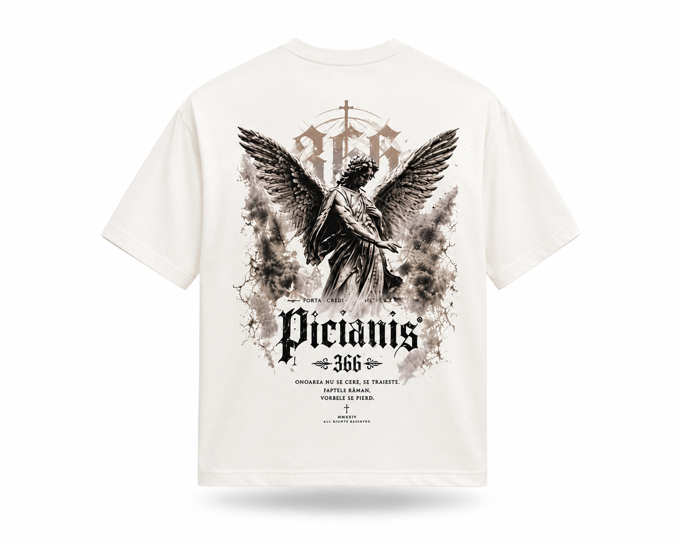 Tricou Oversized PICIANIS 366 Guardian Tee – Off White