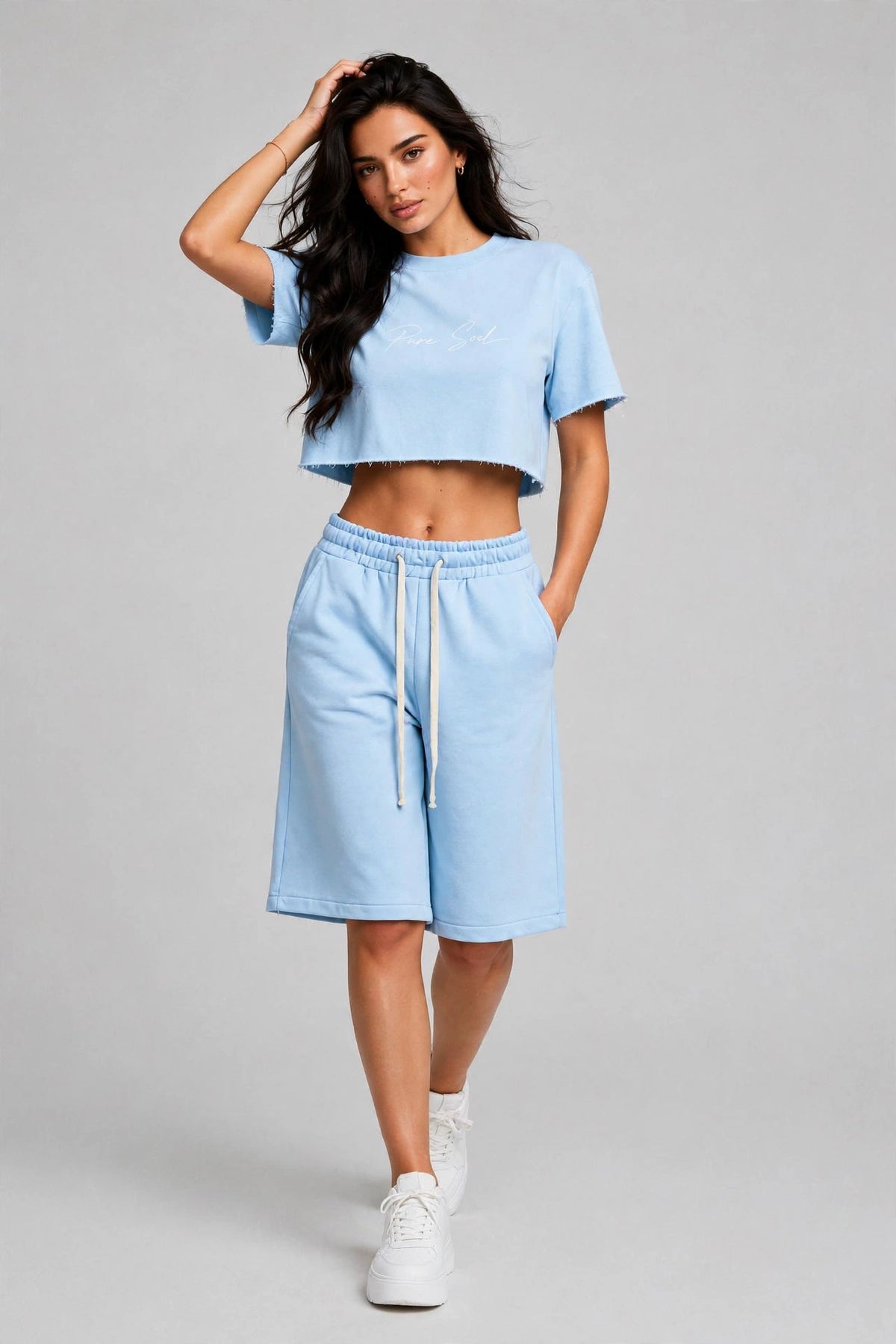 PURE SOUL SET FEMEI — Baby Blue / Blush Pink