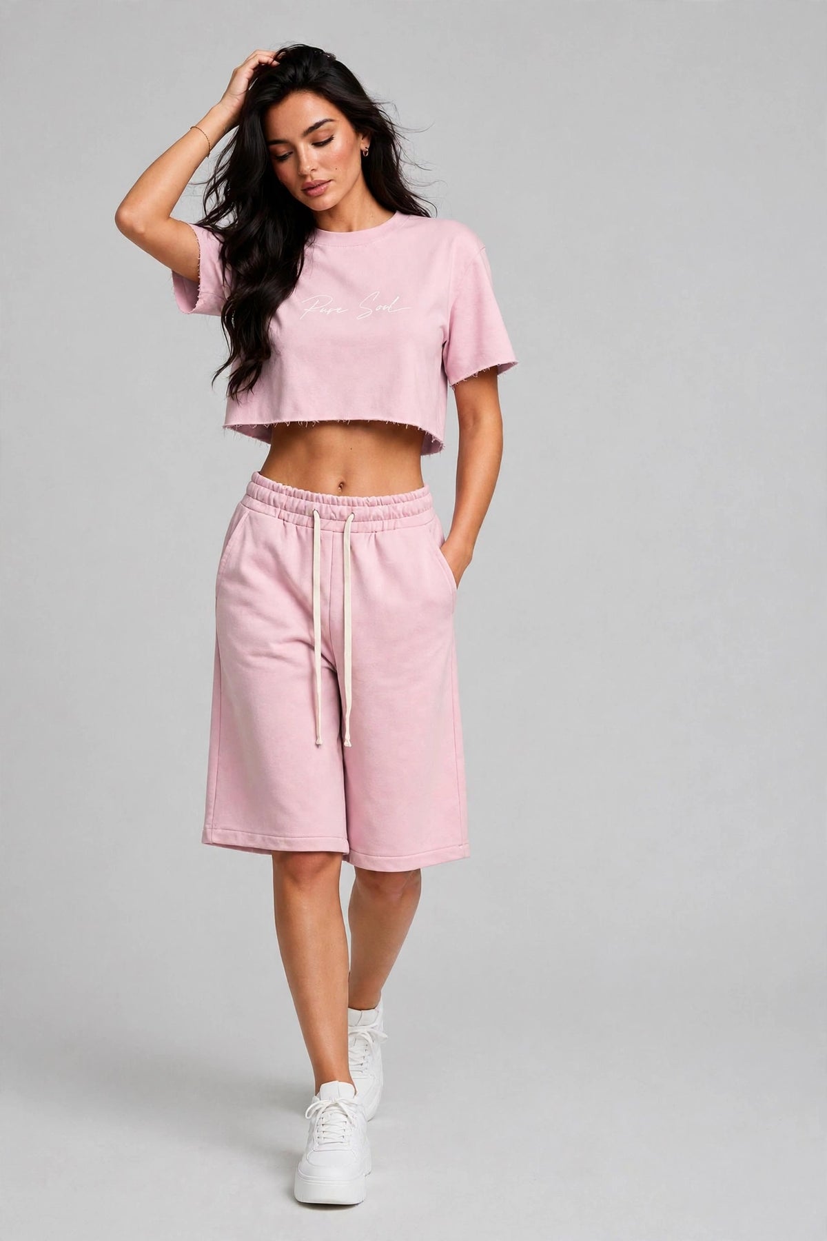 PURE SOUL SET FEMEI — Baby Blue / Blush Pink