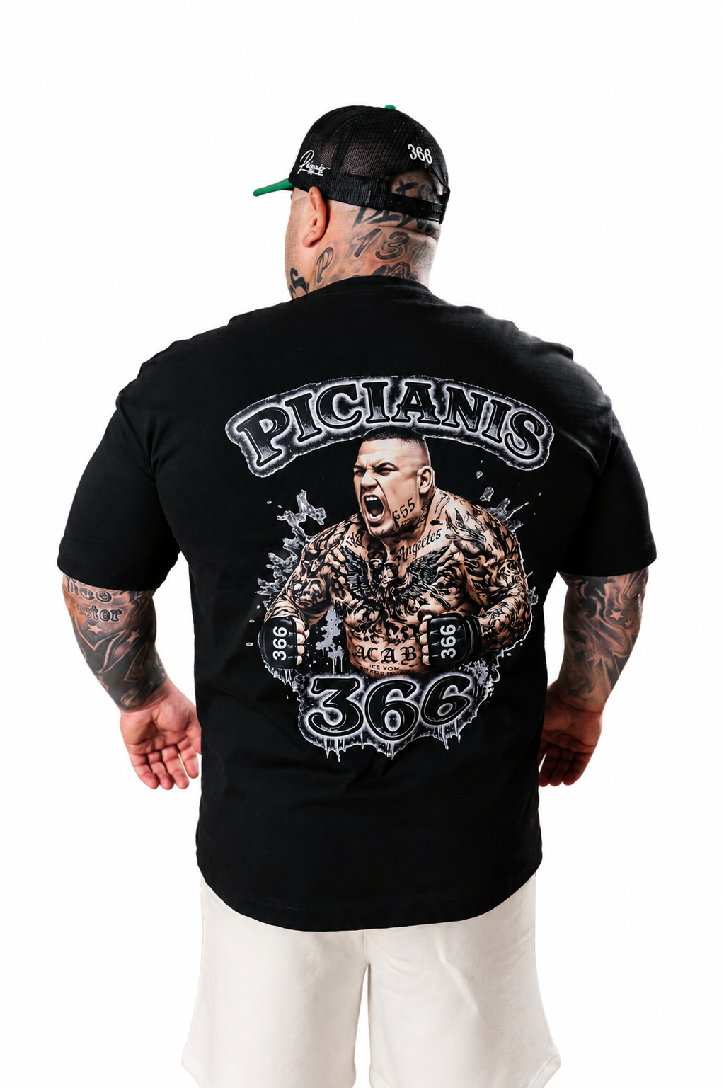 Tricou Oversized PICIANIS 366 – ACAB Edition Negru