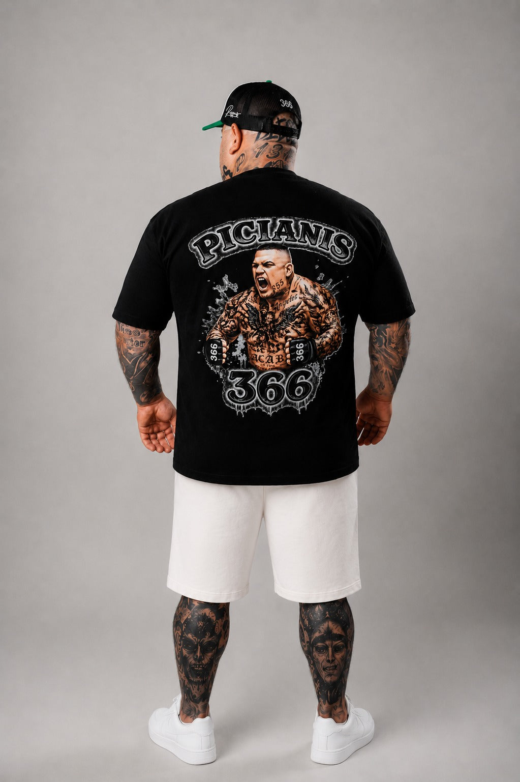 Tricou Oversized PICIANIS 366 – ACAB Edition Negru