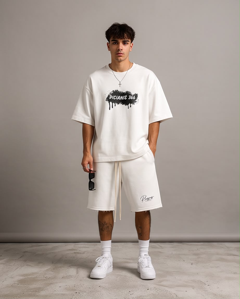 Tricou Oversized PICIANIS 366 TAG – OFF WHITE