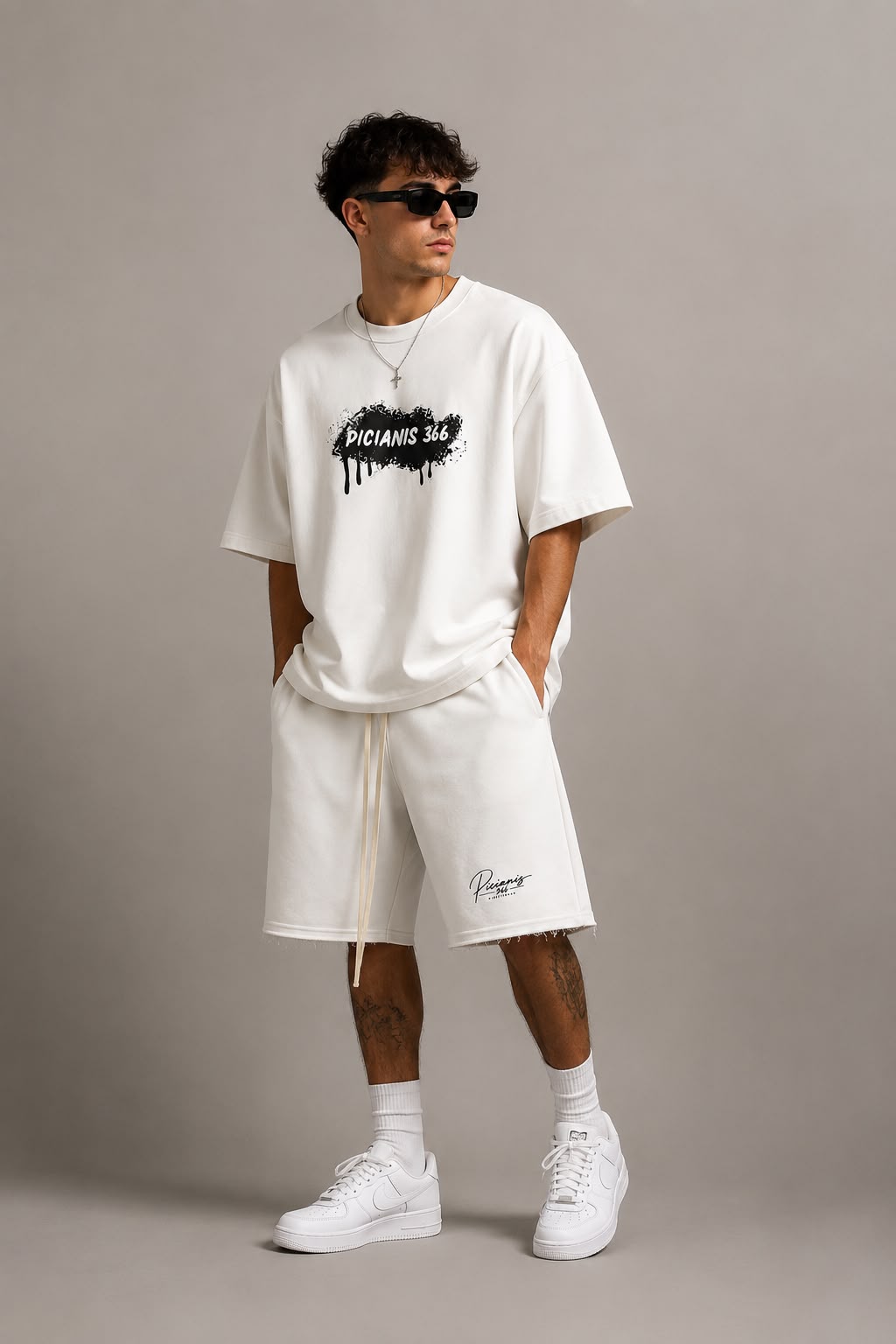 Tricou Oversized PICIANIS 366 TAG – OFF WHITE