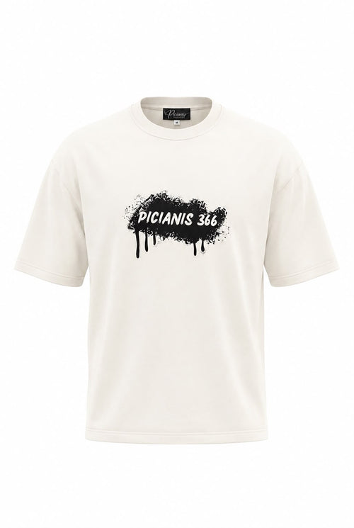 Tricou Oversized PICIANIS 366 TAG – OFF WHITE