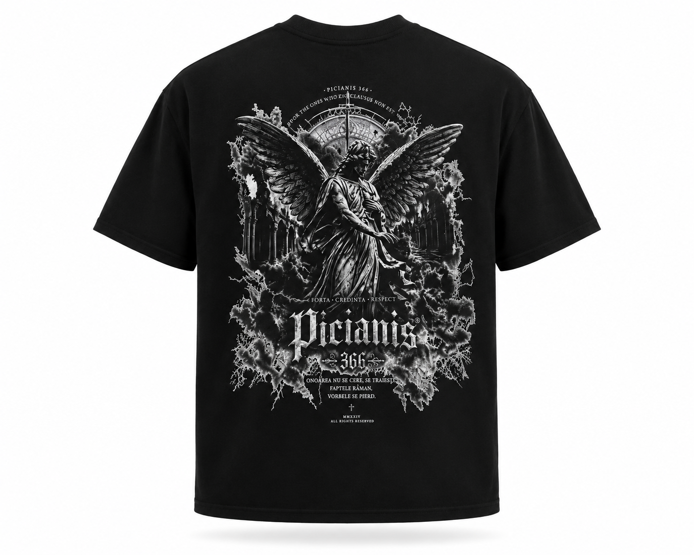 Tricou  PICIANIS 366 Guardian Tee – Black