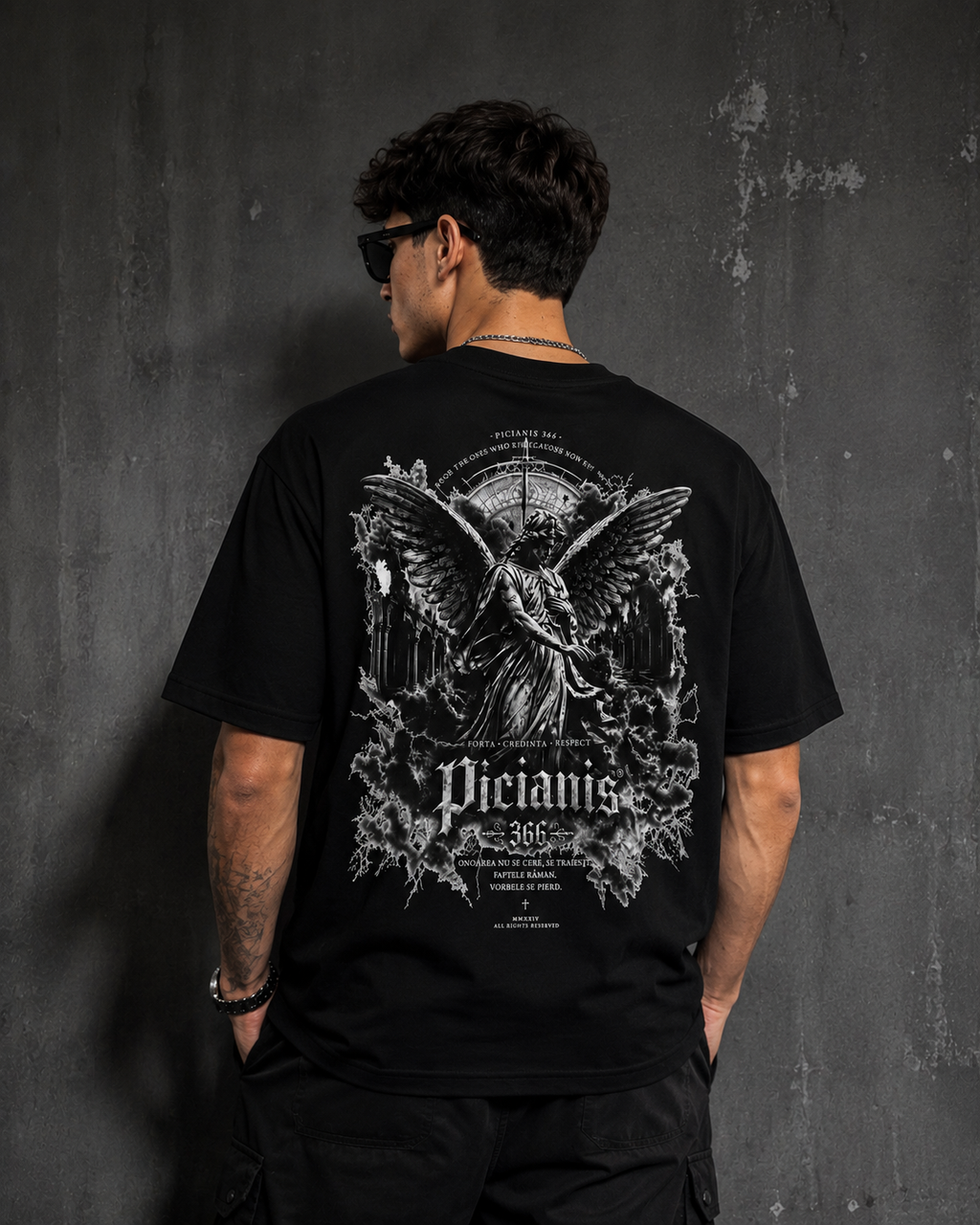Tricou  PICIANIS 366 Guardian Tee – Black