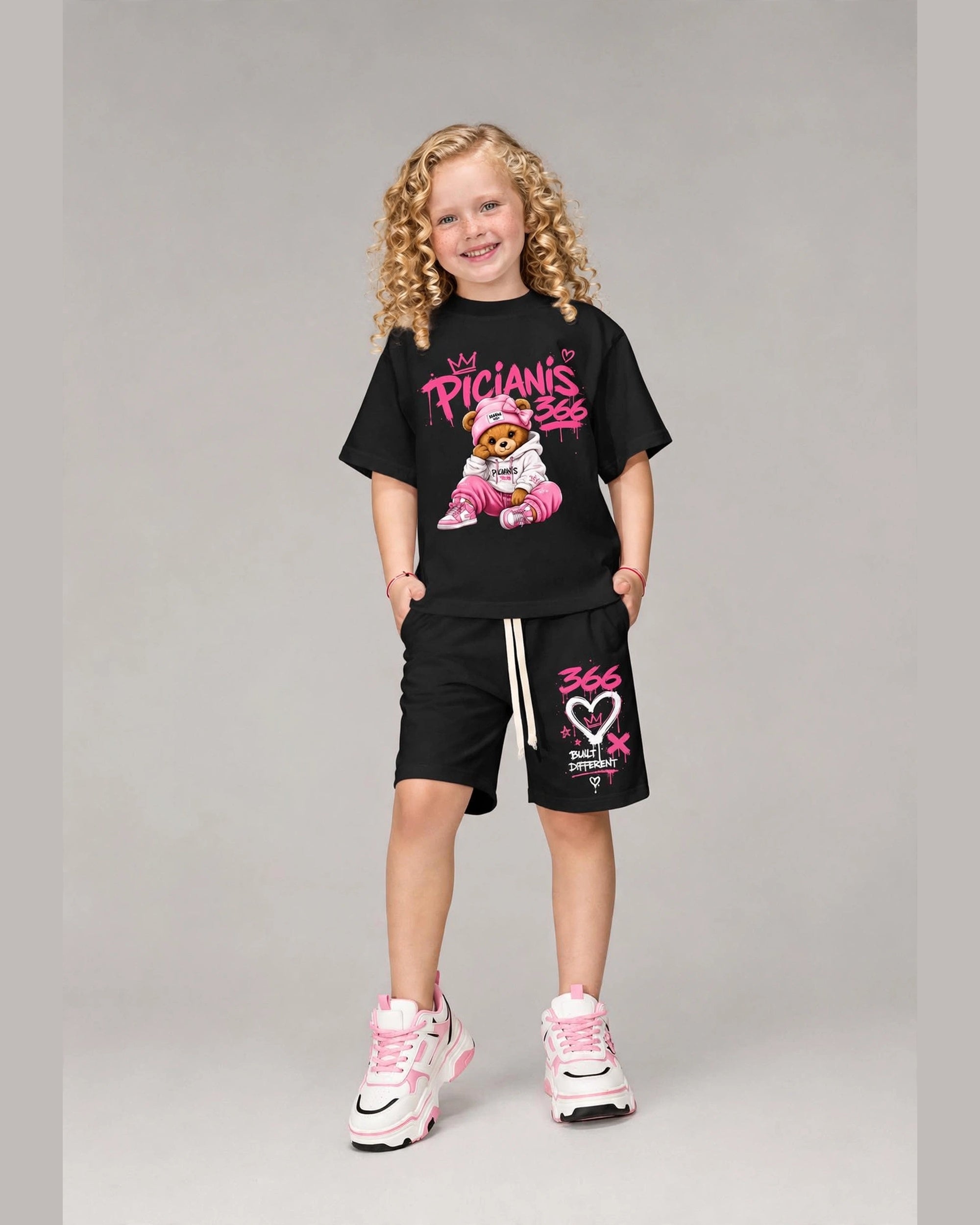 Picianis 366 – Pink Bear Set Fete Black