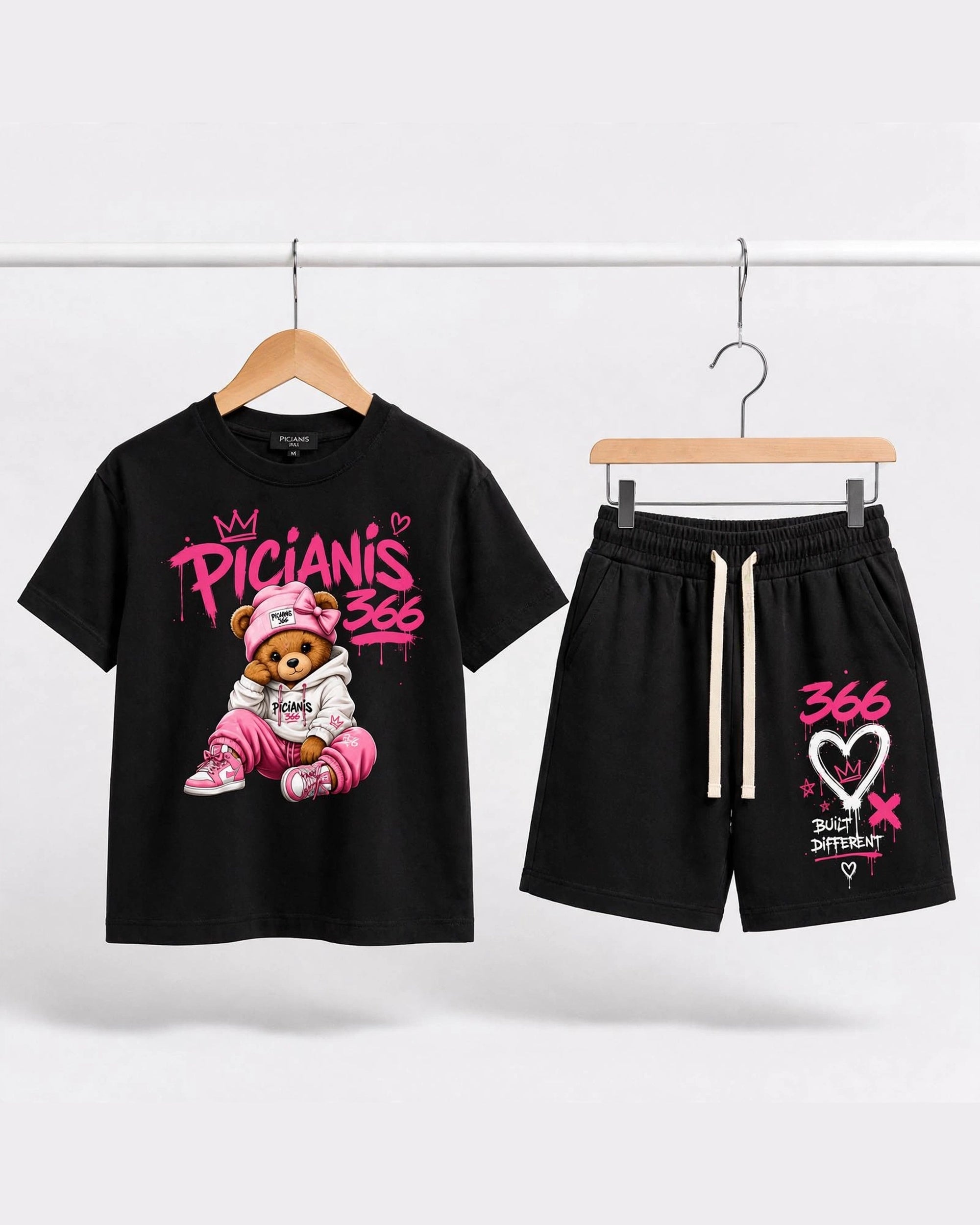 Picianis 366 – Pink Bear Set Fete Black