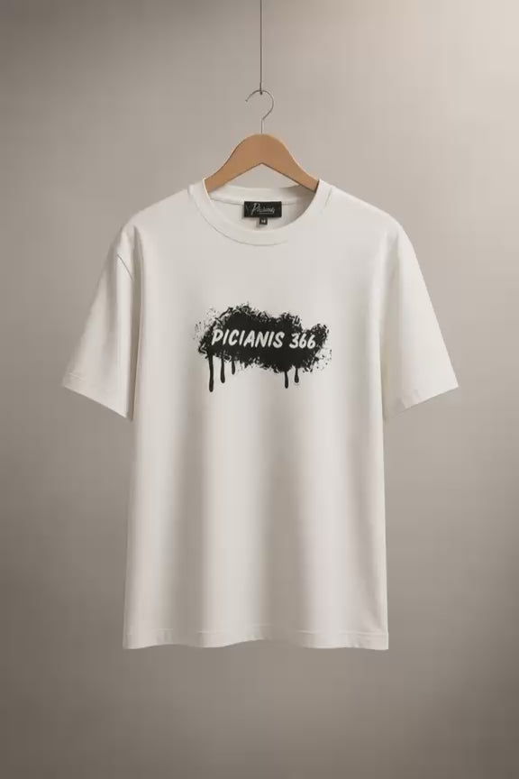 Tricou Oversized PICIANIS 366 TAG – OFF WHITE